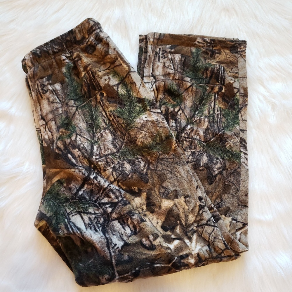 Realtree Men's Fleece Pajama Pants Size M